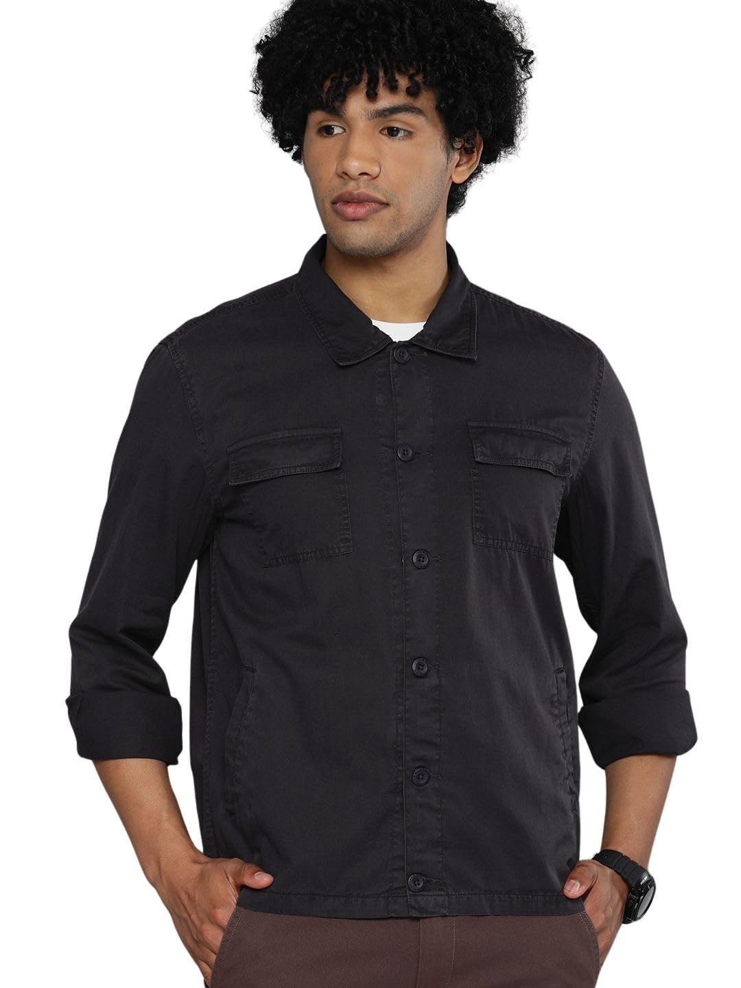The Indian Garage Co Men’s Cotton Slim Fit Shirt