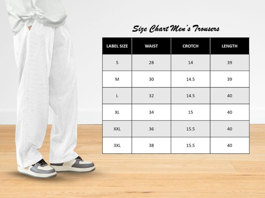SMOWKLY Men’s Premium Polycotton Causal Baggy Fit Jogger || Lightweight & Flexible Elastic Waist with Drawstring || Wrinkle-Free Comfortable Trouser Pant for Summer