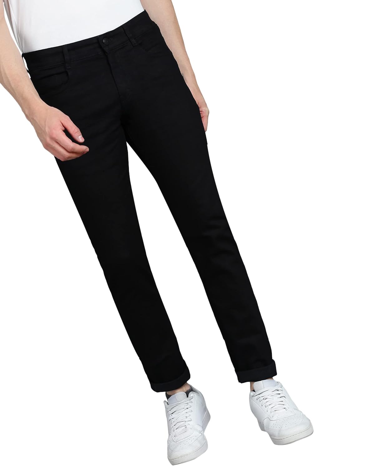 Urbano Fashion Men’s Stretch Fit Mid Rise Jeans