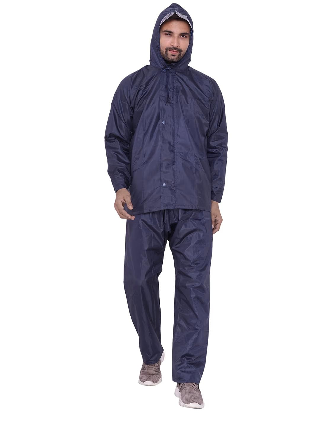 Lymio Raincoats for Men || Men Raincoats Waterproof || Men Raincoat Pair || Raincoats for Men (Blue-Black-Grey)
