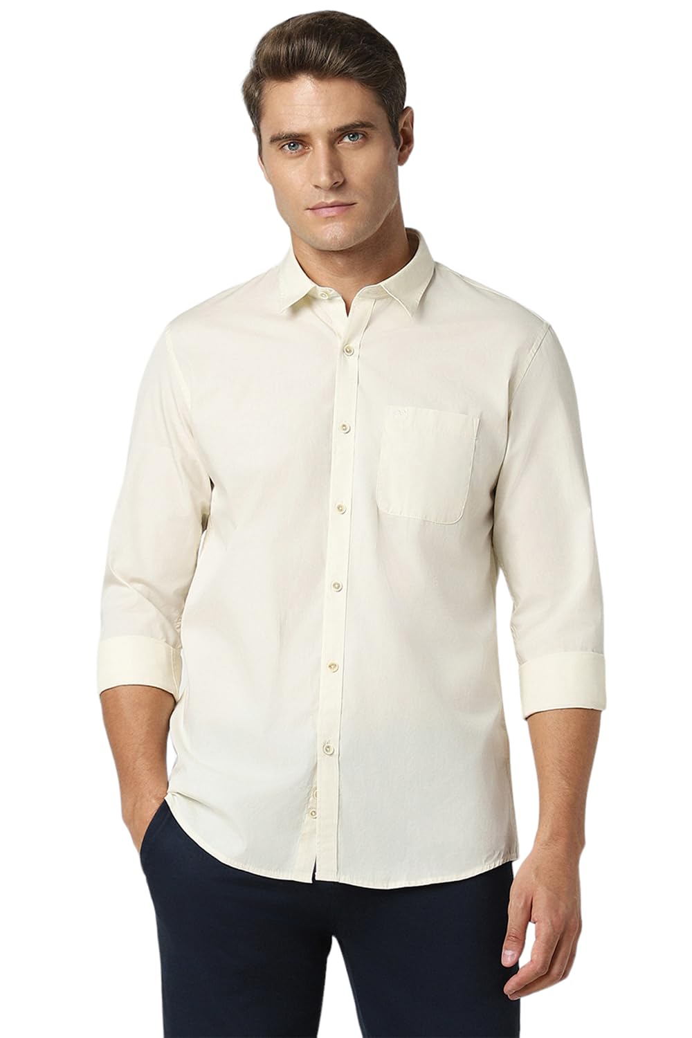 Peter England Men’s Solid Slim Fit Shirt