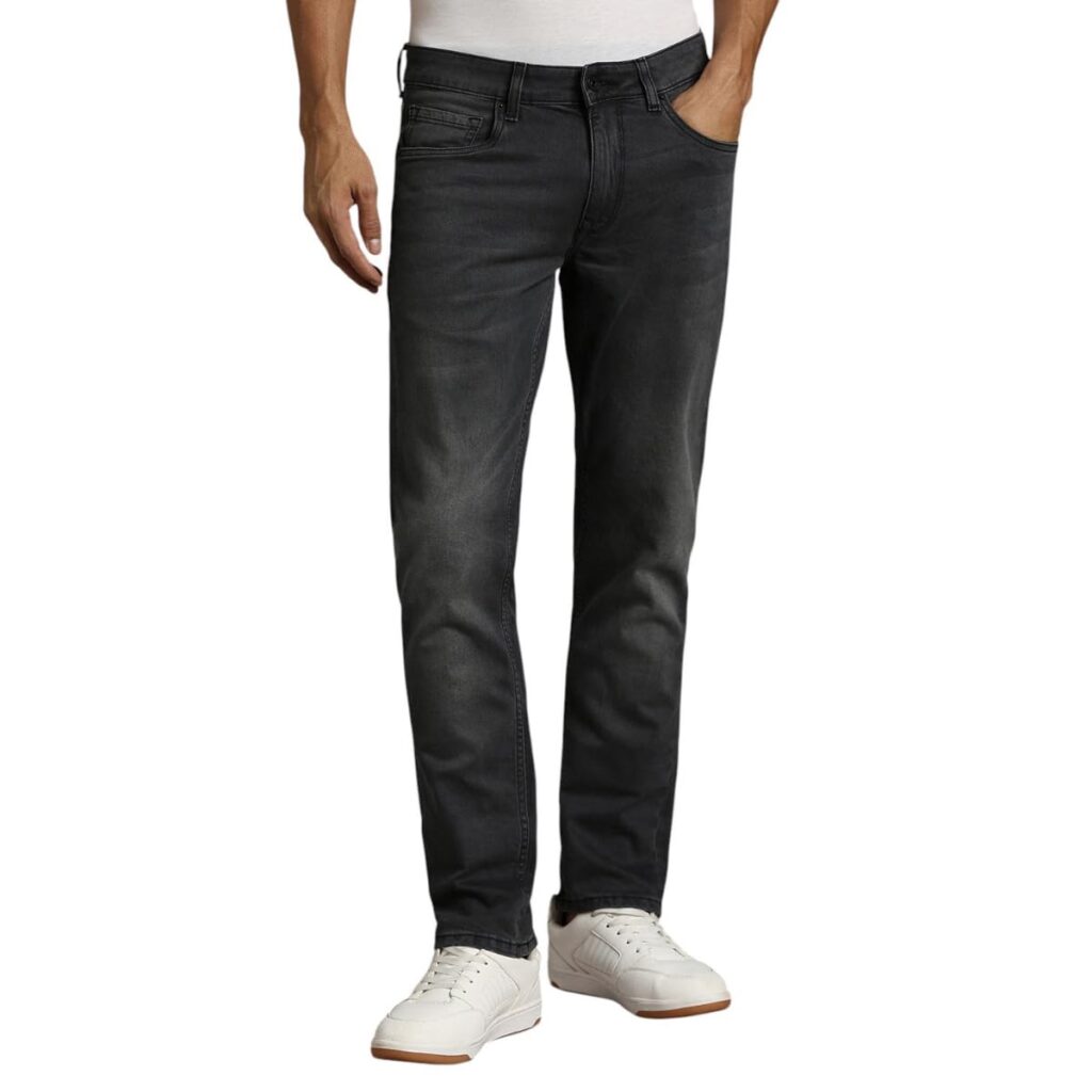 Louis Philippe Men’s Durable & All Day Comfort Slim fit Denim Louis Philippe Men’s Durable & All Day Comfort Slim fit Denim