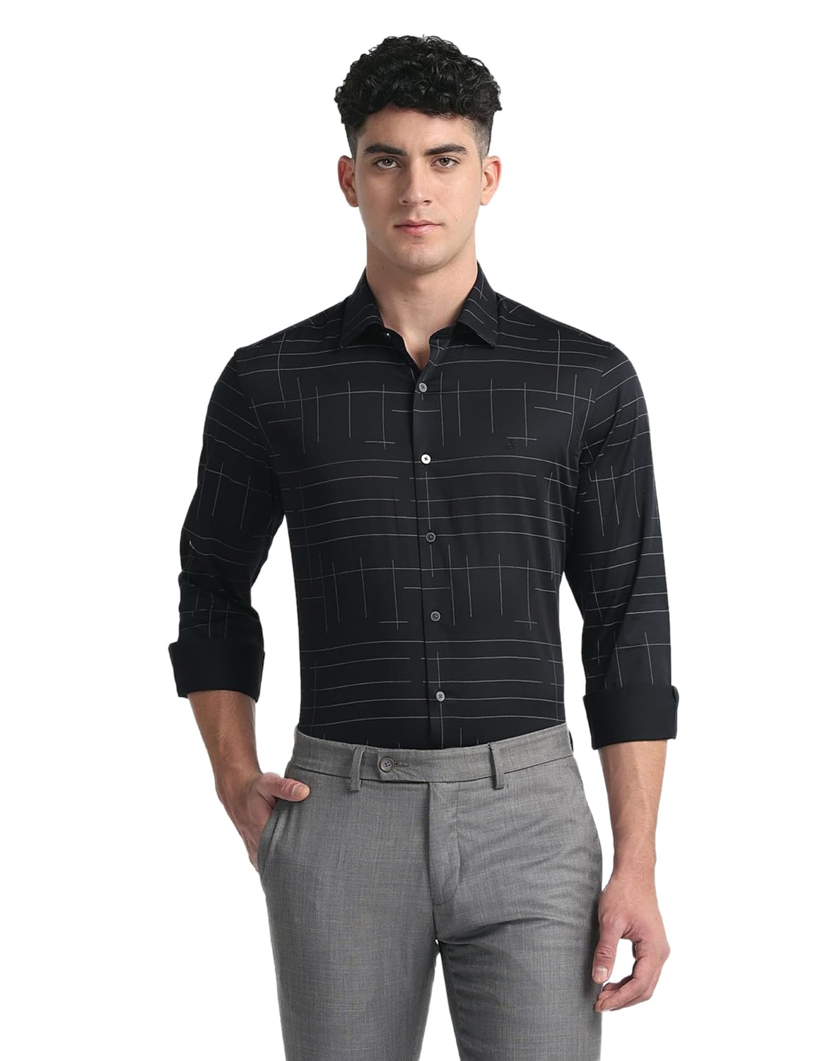Arrow Men’s Solid Slim Fit Shirt