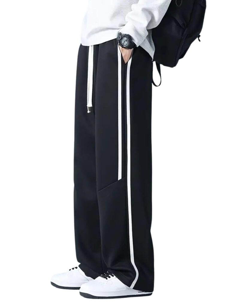 GRECIILOOKS Men’s Loose Mid Rise Track Pant