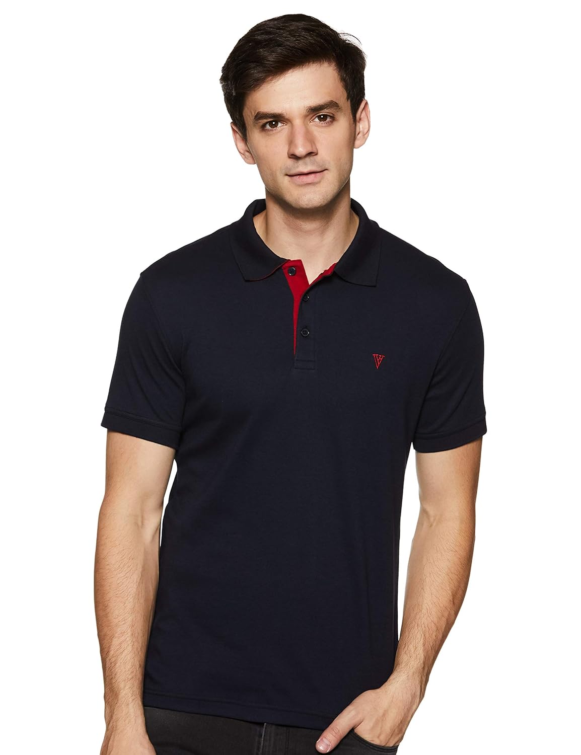 Van Heusen Men’s Cotton Regular Fit Polo T-Shirt