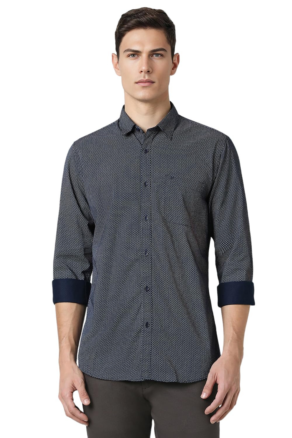 Peter England Men’s Printed Slim Fit Shirt