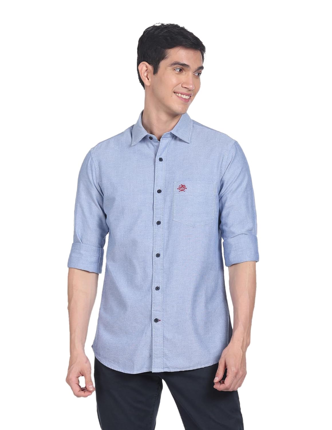 U.S. POLO ASSN. Men’s Solid Spread Collar Premium Cotton Oxford Tailored Fit Shirt