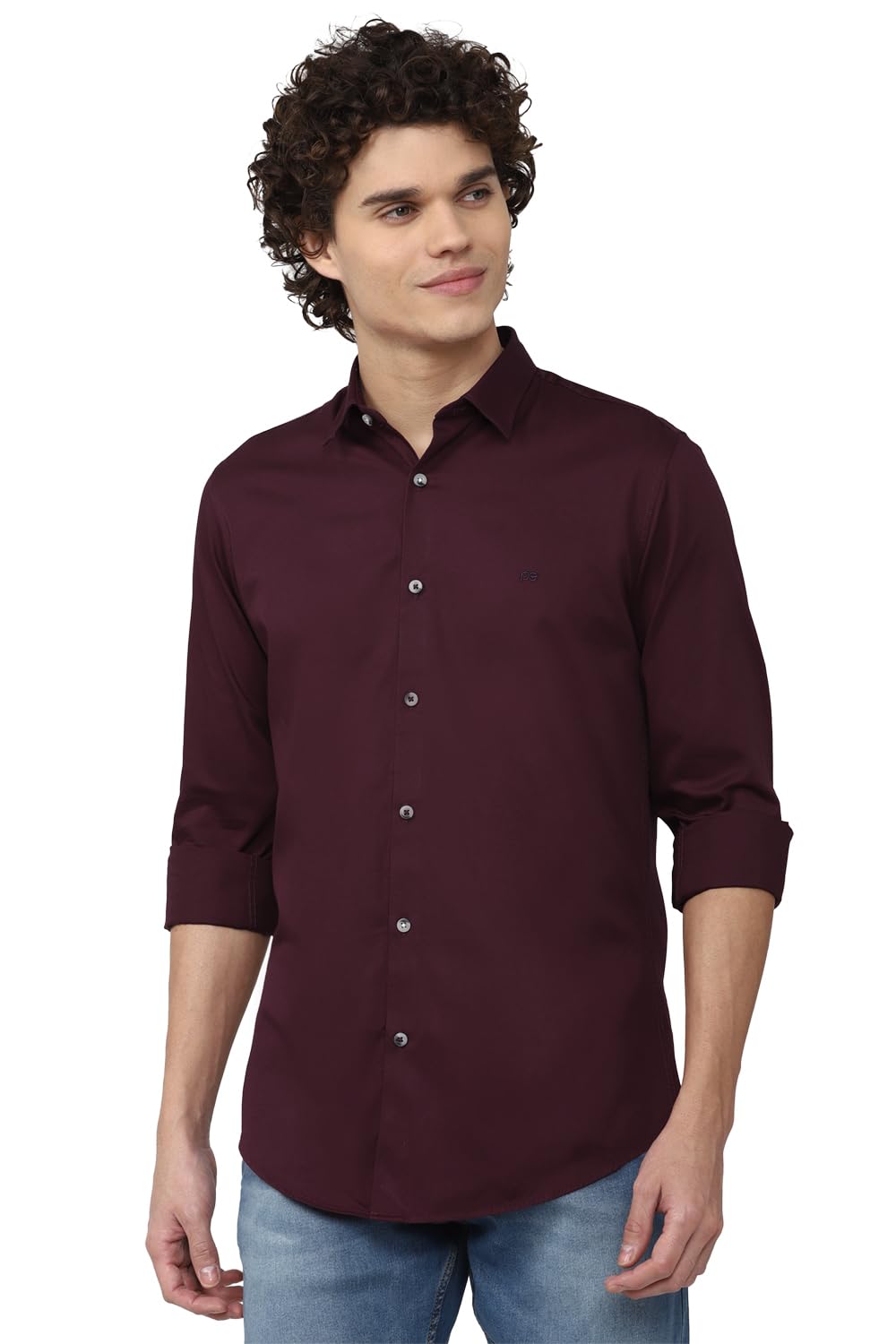 Peter England Men’s Cotton Slim Fit Shirt