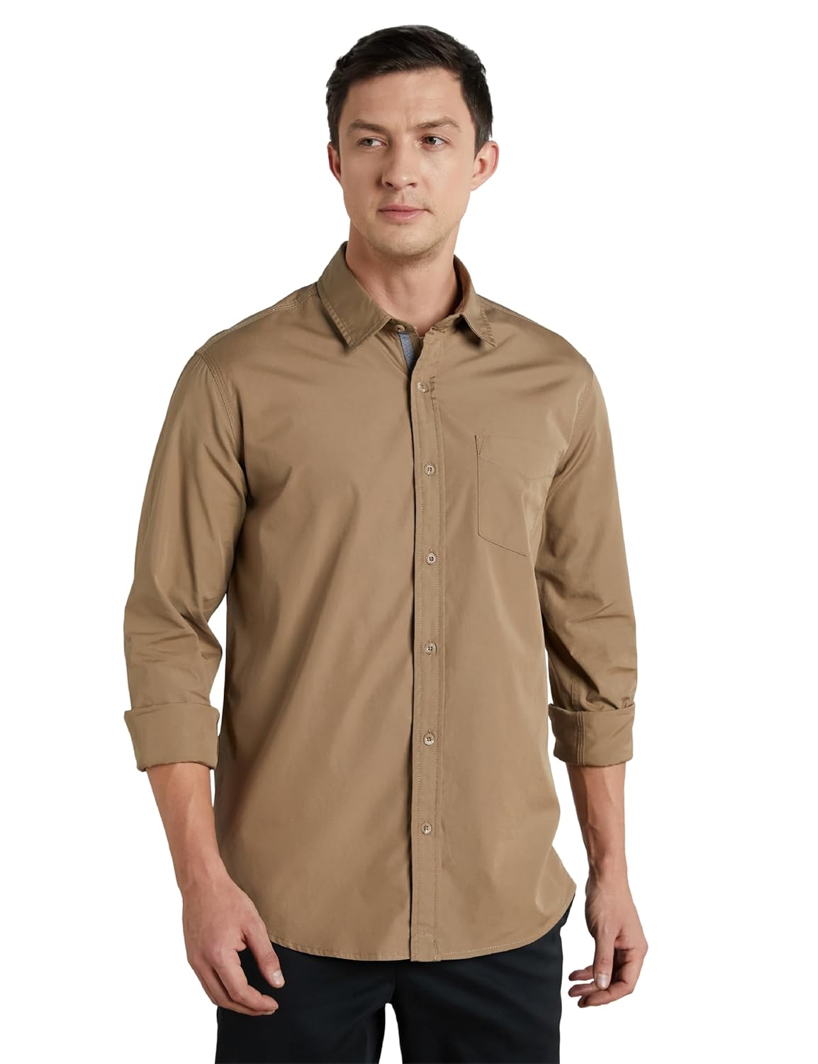 Symbol Premium Men’s Casual Cotton Poplin Shirt (Regular Fit)