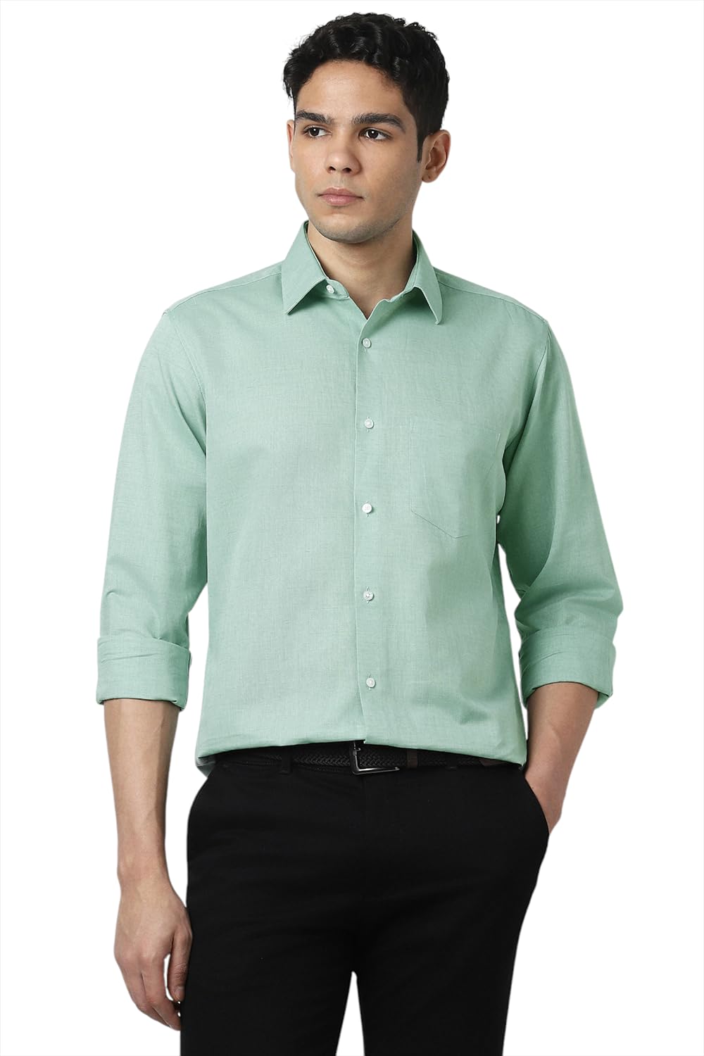 Van Heusen Men’s Solid Regular Fit Shirt Van Heusen Men’s Solid Regular Fit Shirt