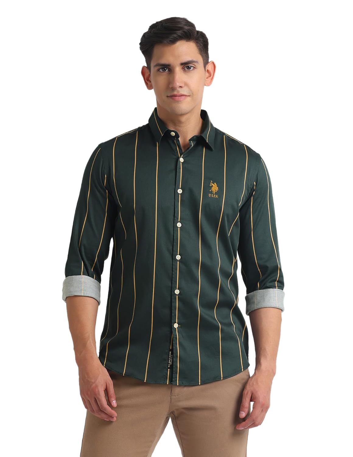 U.S. POLO ASSN. Men’s Cotton Slim Fit Shirt U.S. POLO ASSN. Men’s Cotton Slim Fit Shirt