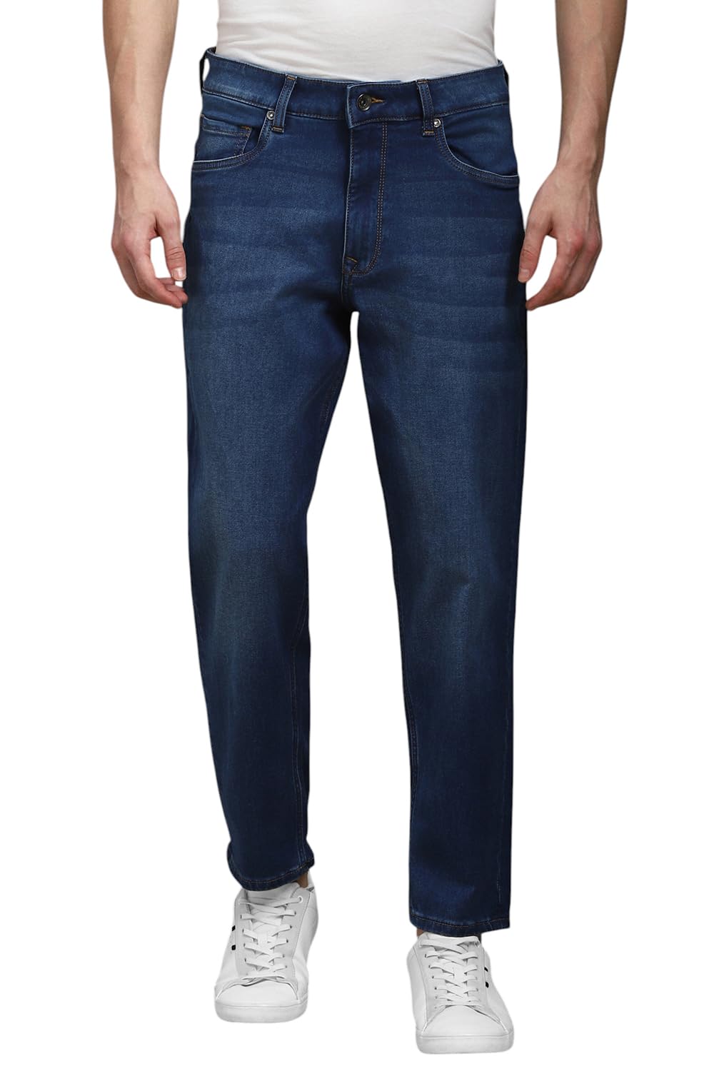 Louis Philippe Men’s Slim Fit Mid Rise Jeans