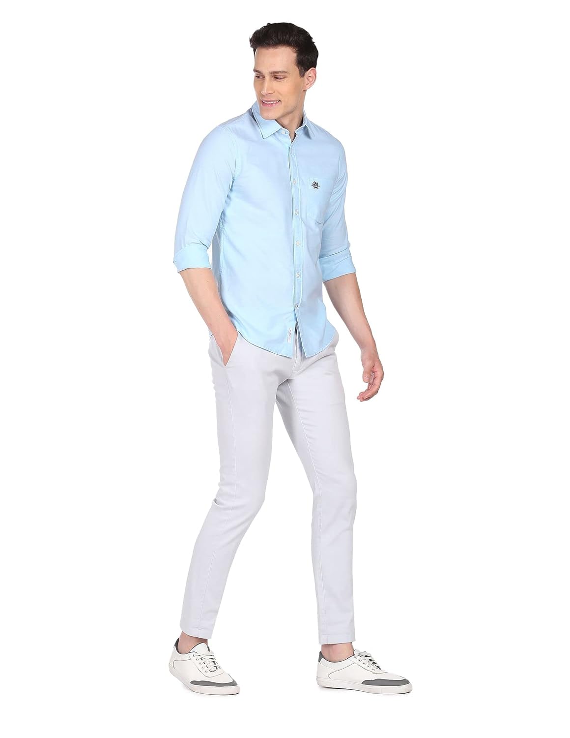 U.S. POLO ASSN. Men’s Solid Spread Collar Premium Cotton Oxford Tailored Fit Shirt