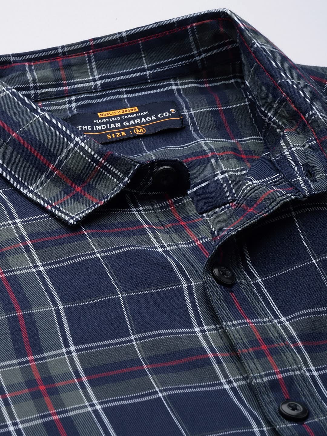 The Indian Garage Co Men’s Cotton Regular Fit Shirt The Indian Garage Co Men’s Cotton Regular Fit Shirt