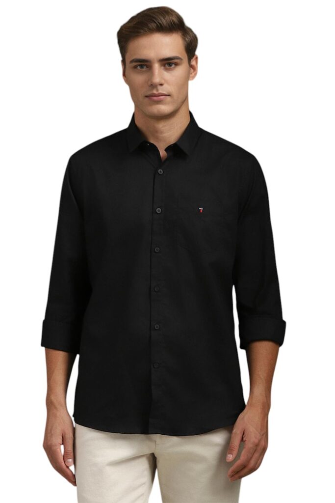 Louis Philippe Men’s Cotton Slim Fit Shirt