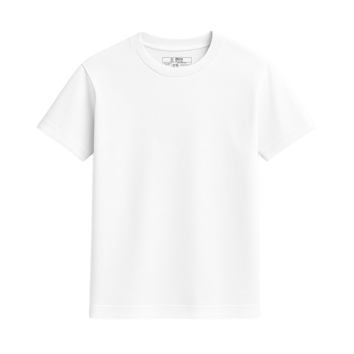 ATVI.FIT Unisex Solid Super Combed Cotton T-Shirt Round Neck Half Sleeve Plain-Regular Fit Bio-Wash Cotton ATVI.FIT Unisex Solid Super Combed Cotton T-Shirt Round Neck Half Sleeve Plain-Regular Fit Bio-Wash Cotton