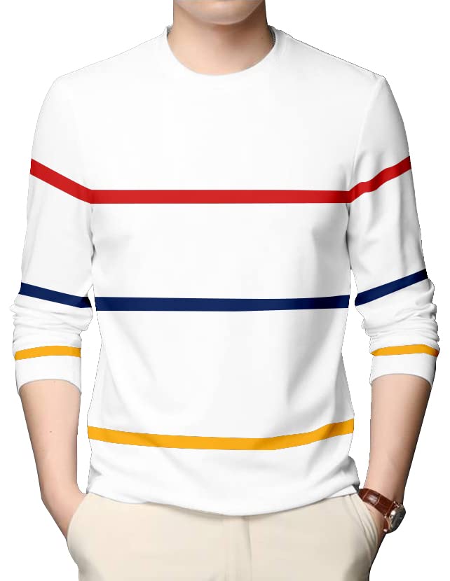 AUSK Round Neck Full Sleeve T-Shirt for Men