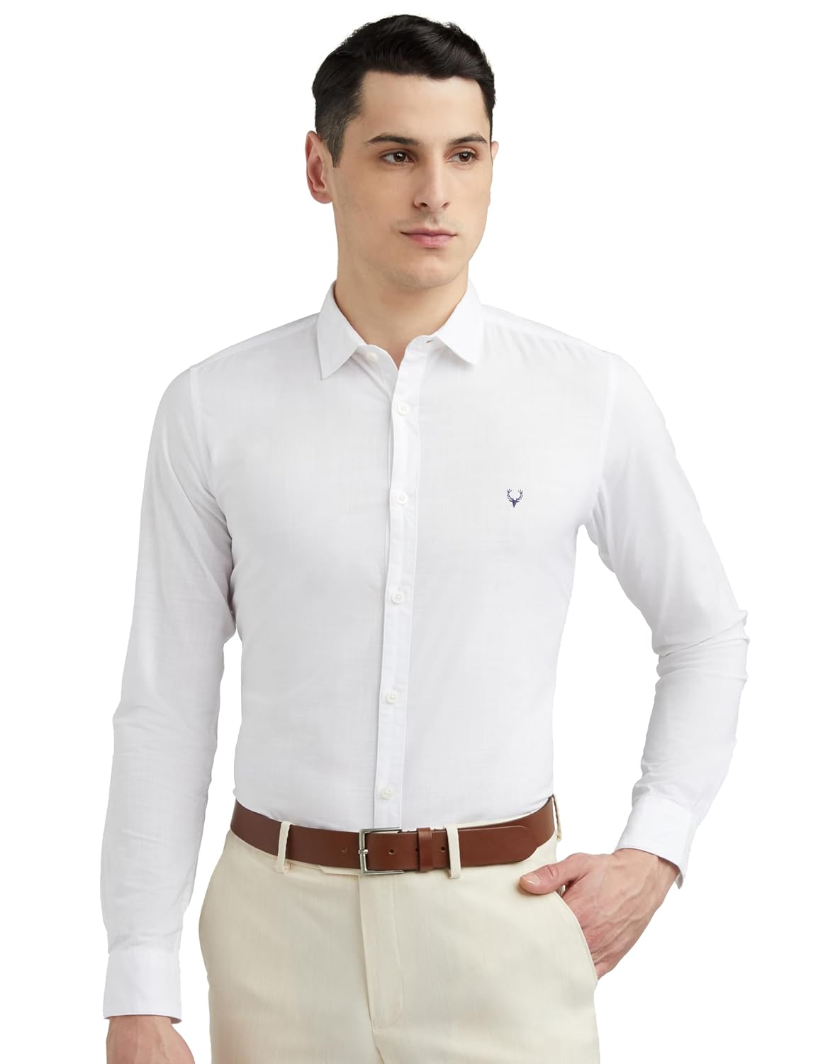 Allen Solly Men’s 100% Cotton Slim Fit Shirt