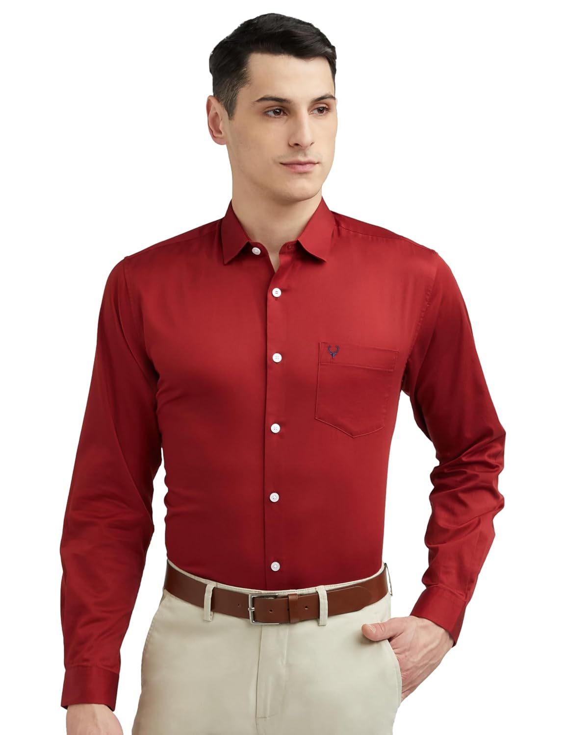 Allen Solly Men’s Solid Regular Fit Shirt