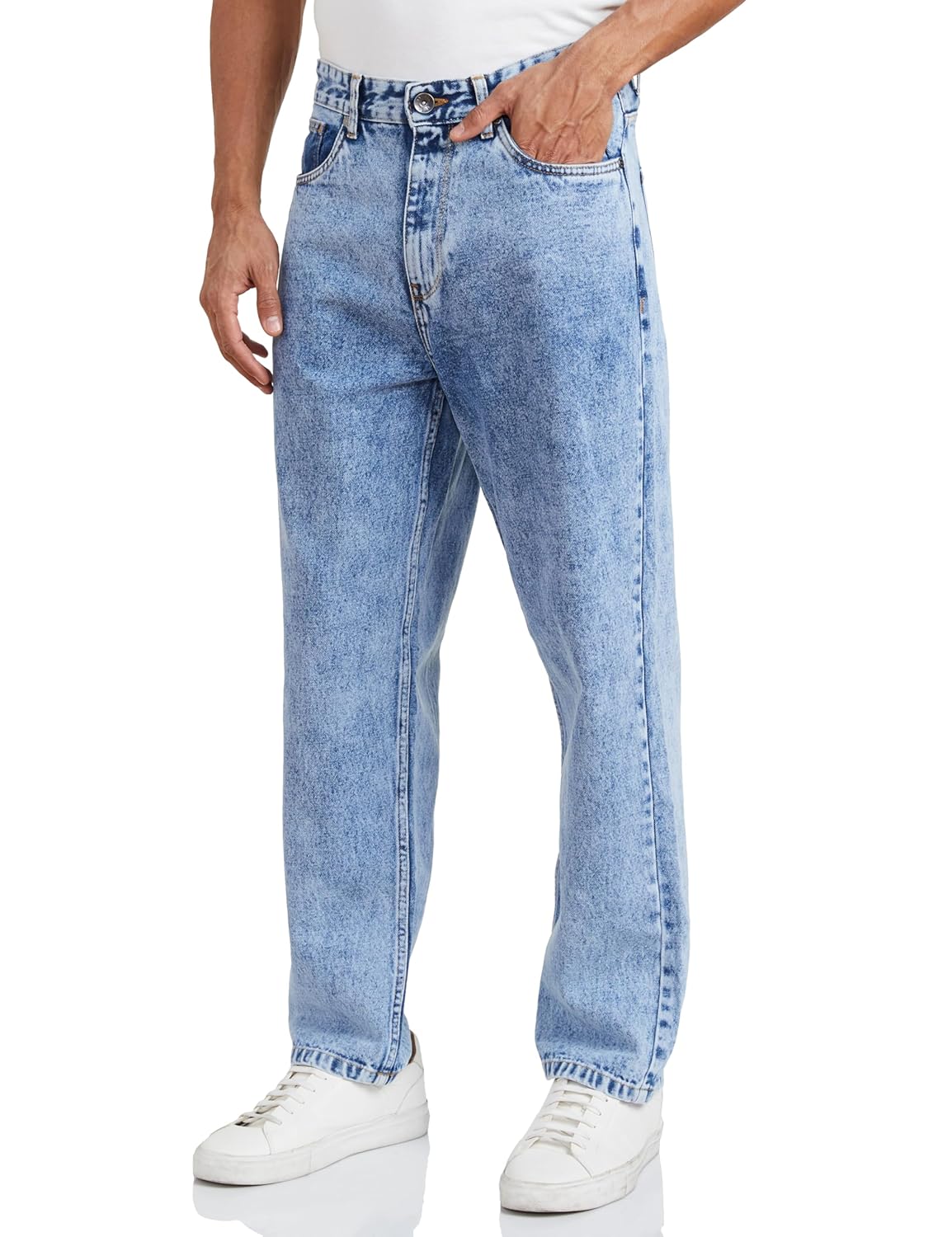 Amazon Brand – Symbol Men’s Loose Mid Rise Jeans