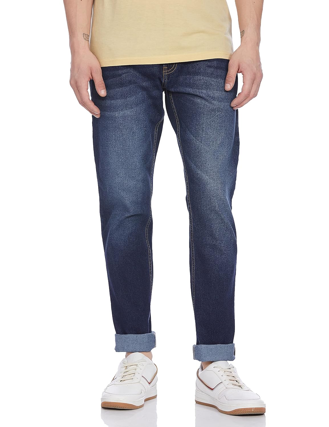 Amazon Brand – Symbol Men’s Slim Fit Mid Rise Jeans