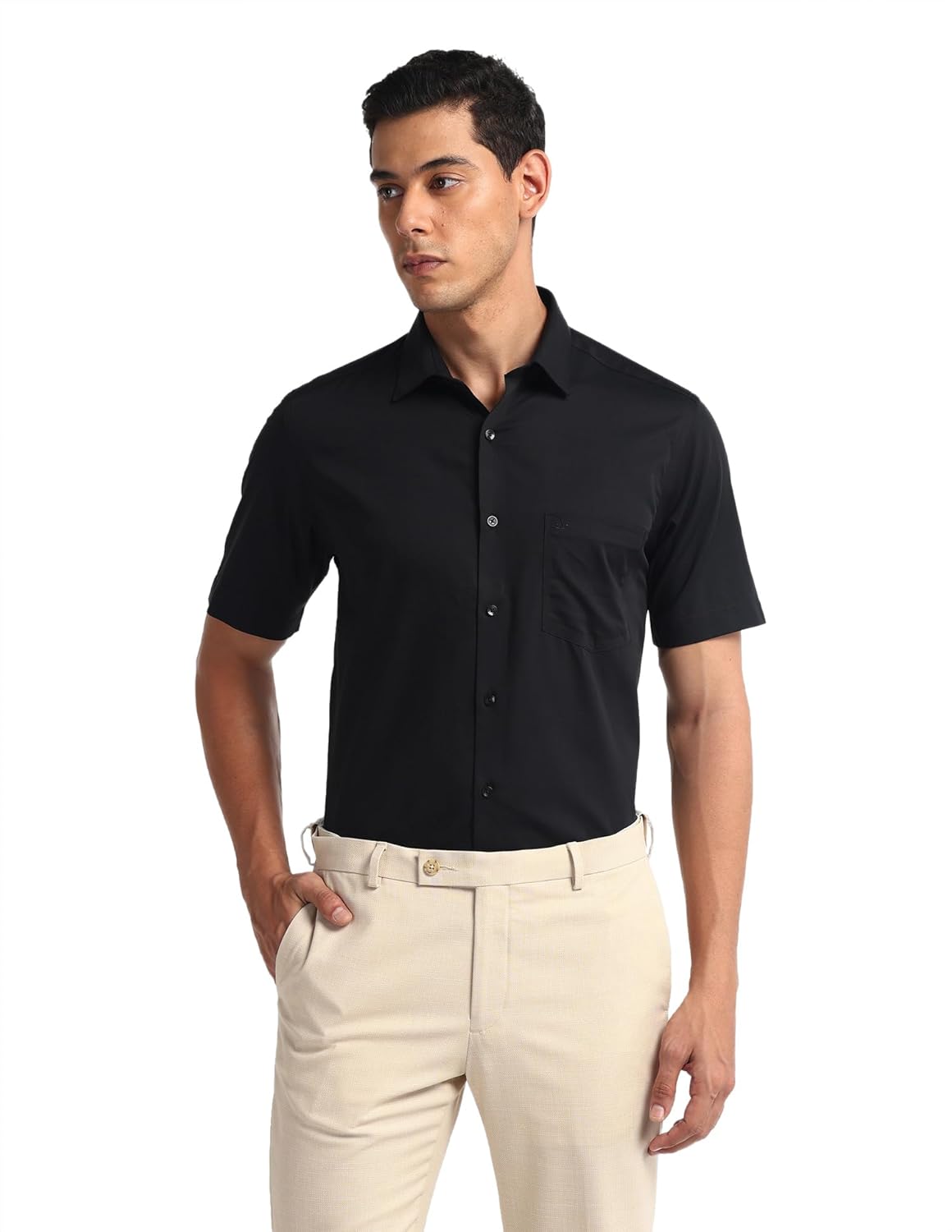 Arrow Men’s Solid Regular Fit Shirt