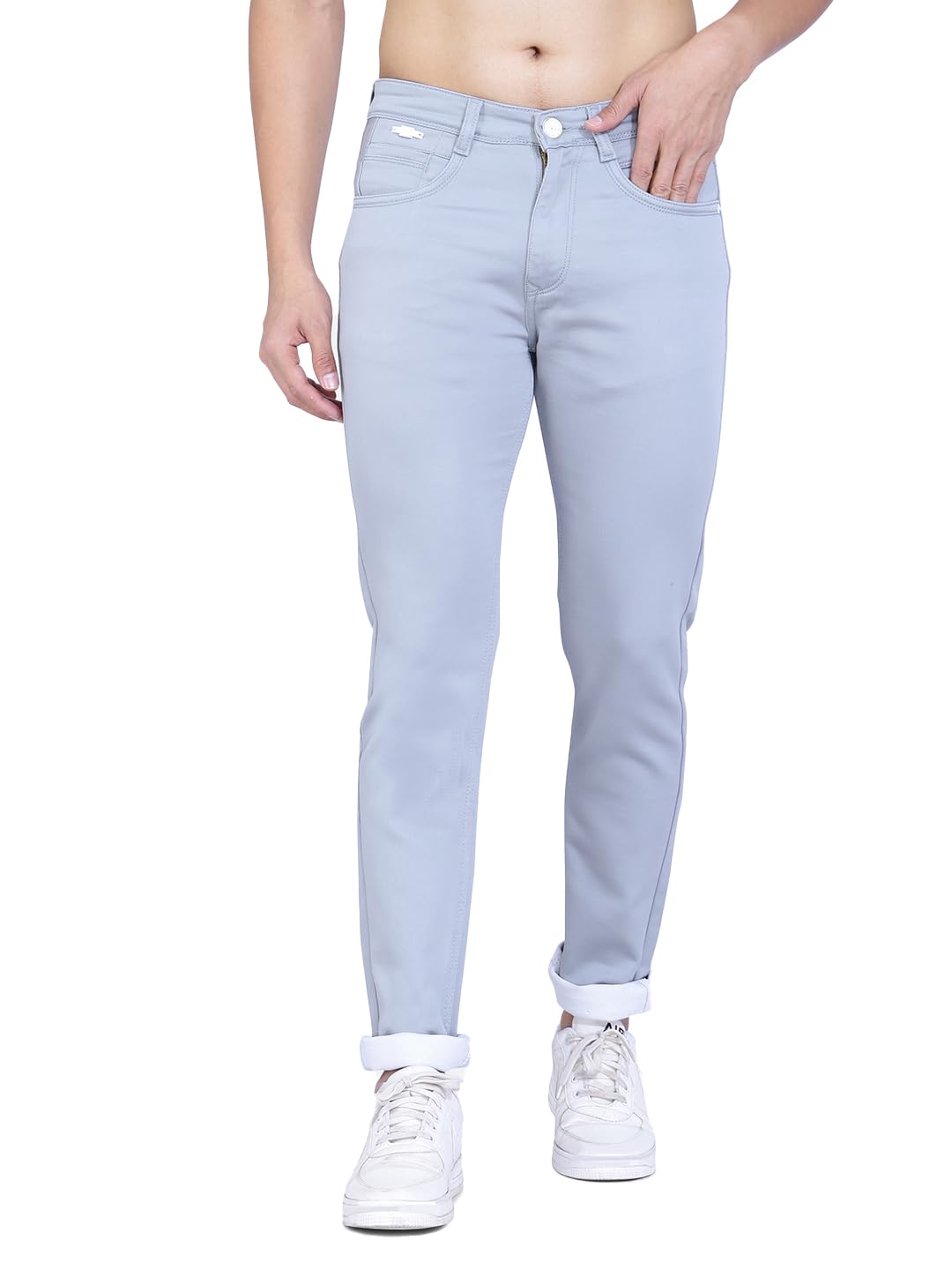 Awack Mill Dyed Stretchable Cotton Denim Comfort Fit High Rise Basic 5 Pocket Jeans Pant for Men Awack Mill Dyed Stretchable Cotton Denim Comfort Fit High Rise Basic 5 Pocket Jeans Pant for Men