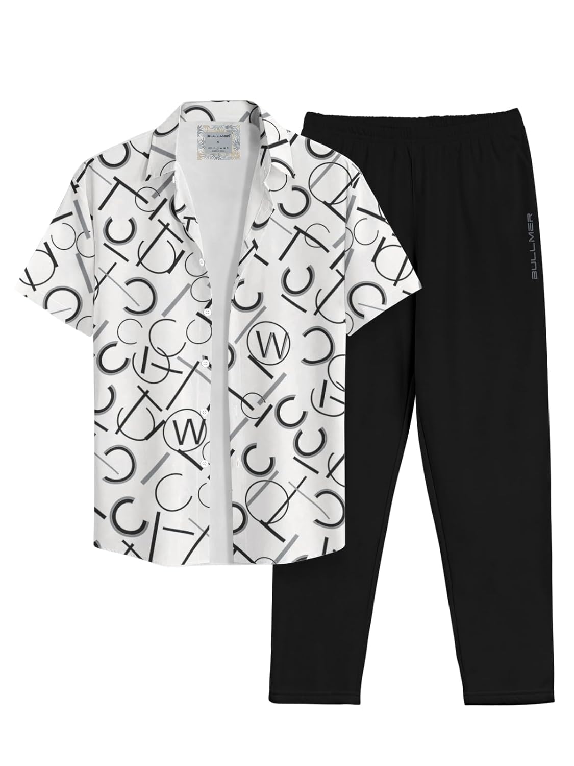 BULLMER Clothing Set with Trendy Shirt & Pants Co-ords for Men