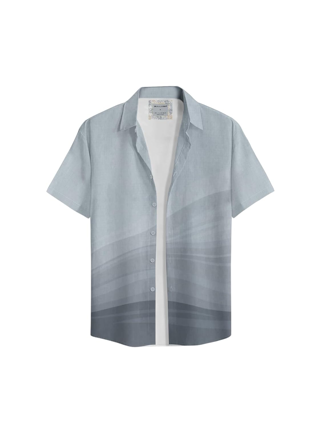 BULLMER Trendy Printed Regular Fit Half Sleeve Causal Shirt for Men