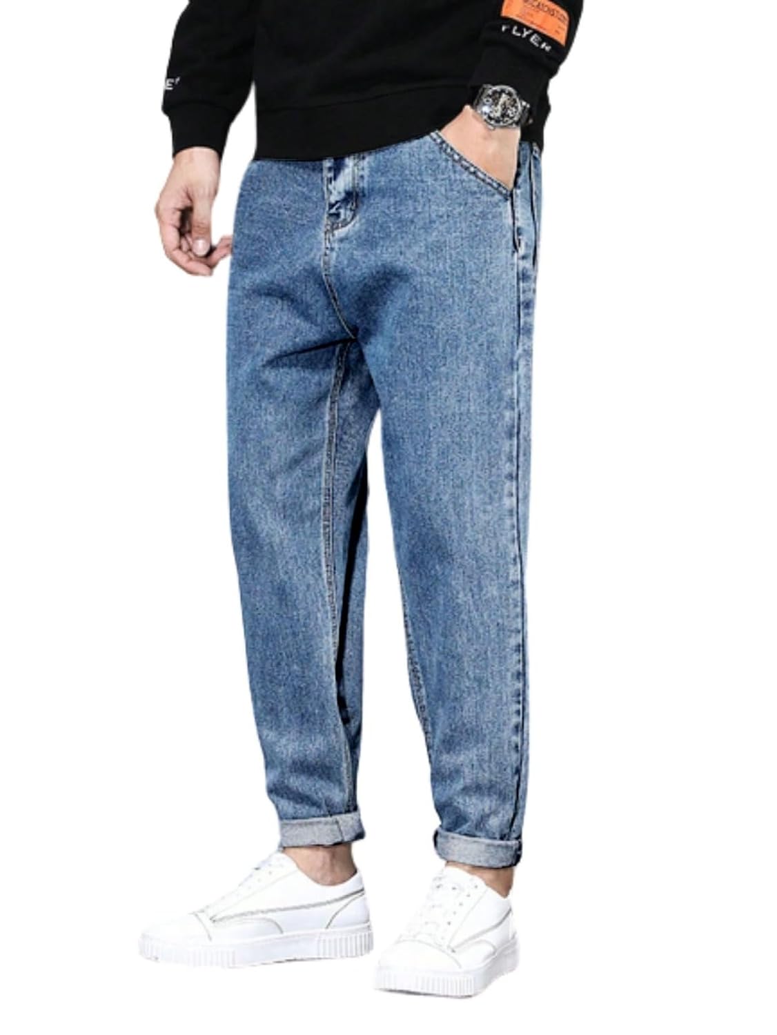Ben Martin Men’s Tapered Fit Mid Rise Jeans