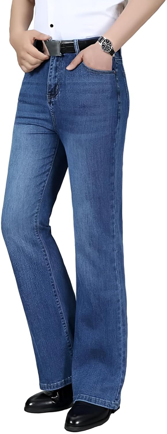 Ben Martin Men’s Wide Leg Fit Mid Rise Jeans