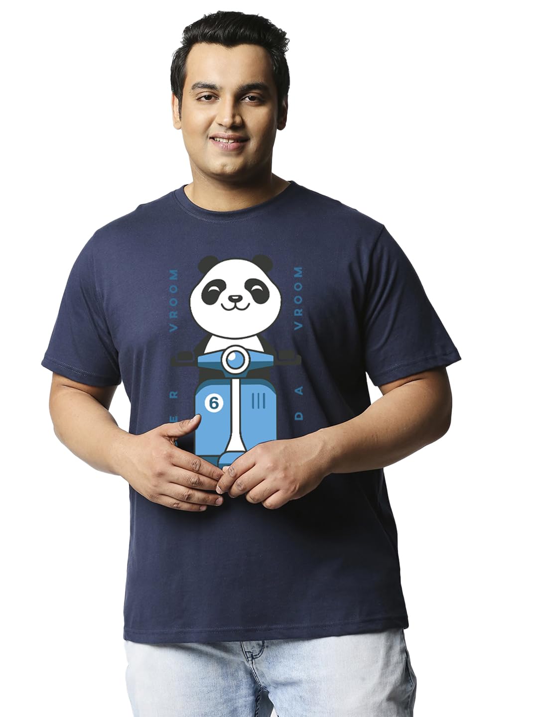 Bewakoof Men’s Graphic Print Regular Fit Half Sleeve Round Neck Cotton Plus Size T-Shirt Bewakoof Men’s Graphic Print Regular Fit Half Sleeve Round Neck Cotton Plus Size T-Shirt