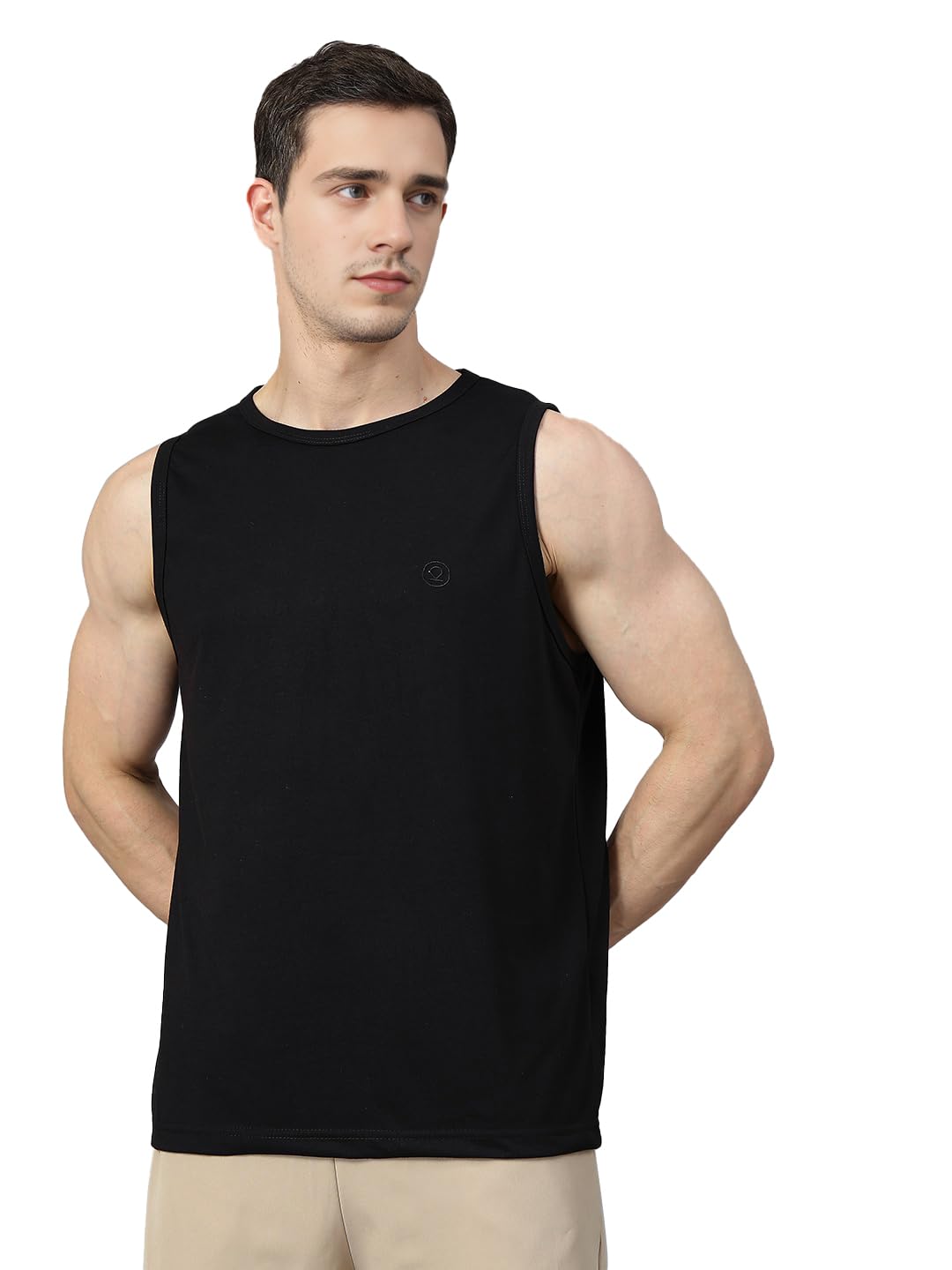 CHKOKKO Men Cotton Athletic Gym Tank Tops Sleeveless Sports Vest