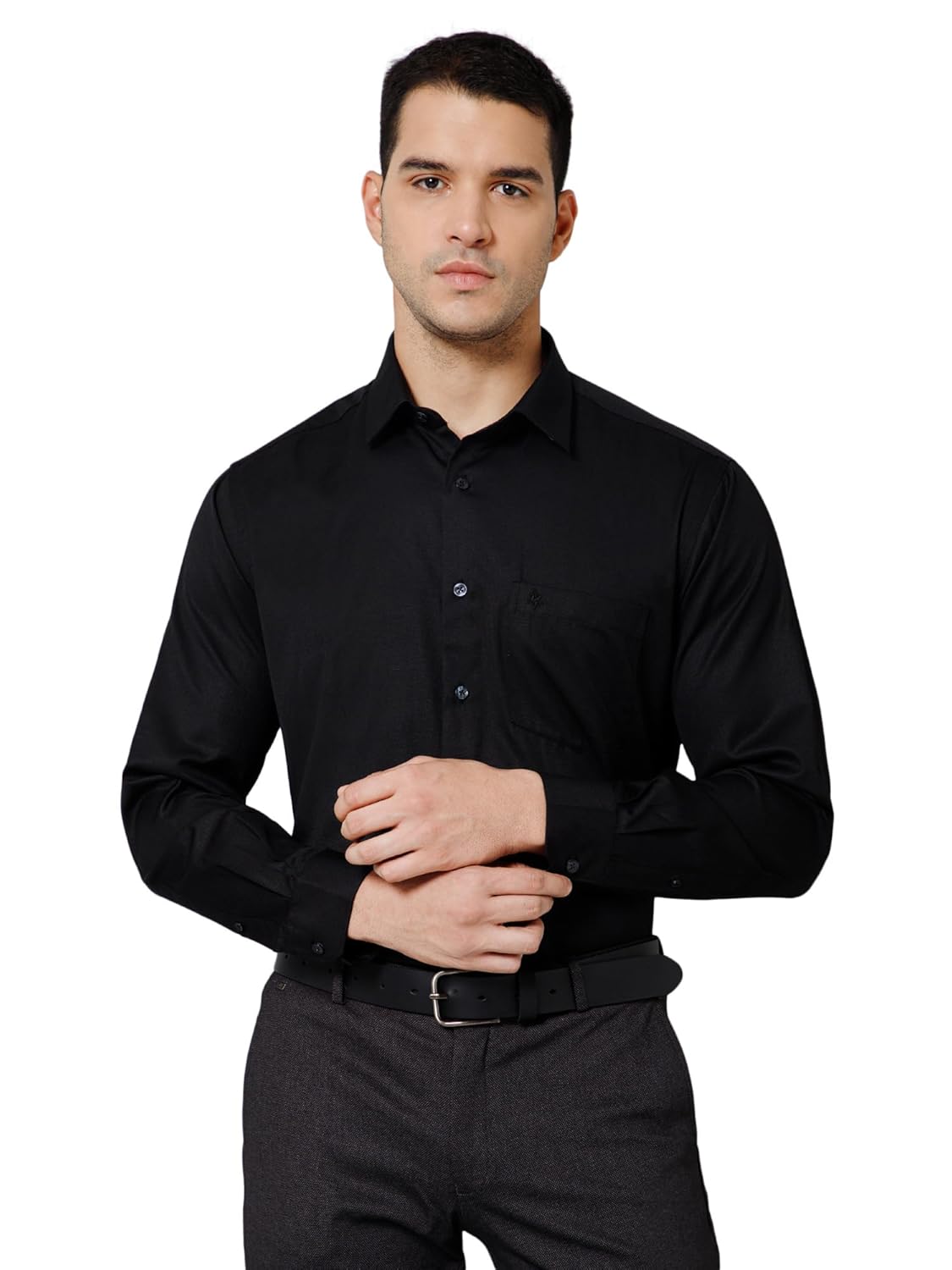 Cantabil Cotton Blend Self Design Full Sleeve Regular Fit Formal Shirt for Men with Pocket | Cotton Blend Formal Shirt for Men | Formal Wear Shirts for Men (P_MSHF00340A) Cantabil Cotton Blend Self Design Full Sleeve Regular Fit Formal Shirt for Men with Pocket | Cotton Blend Formal Shirt for Men | Formal Wear Shirts for Men (P_MSHF00340A)