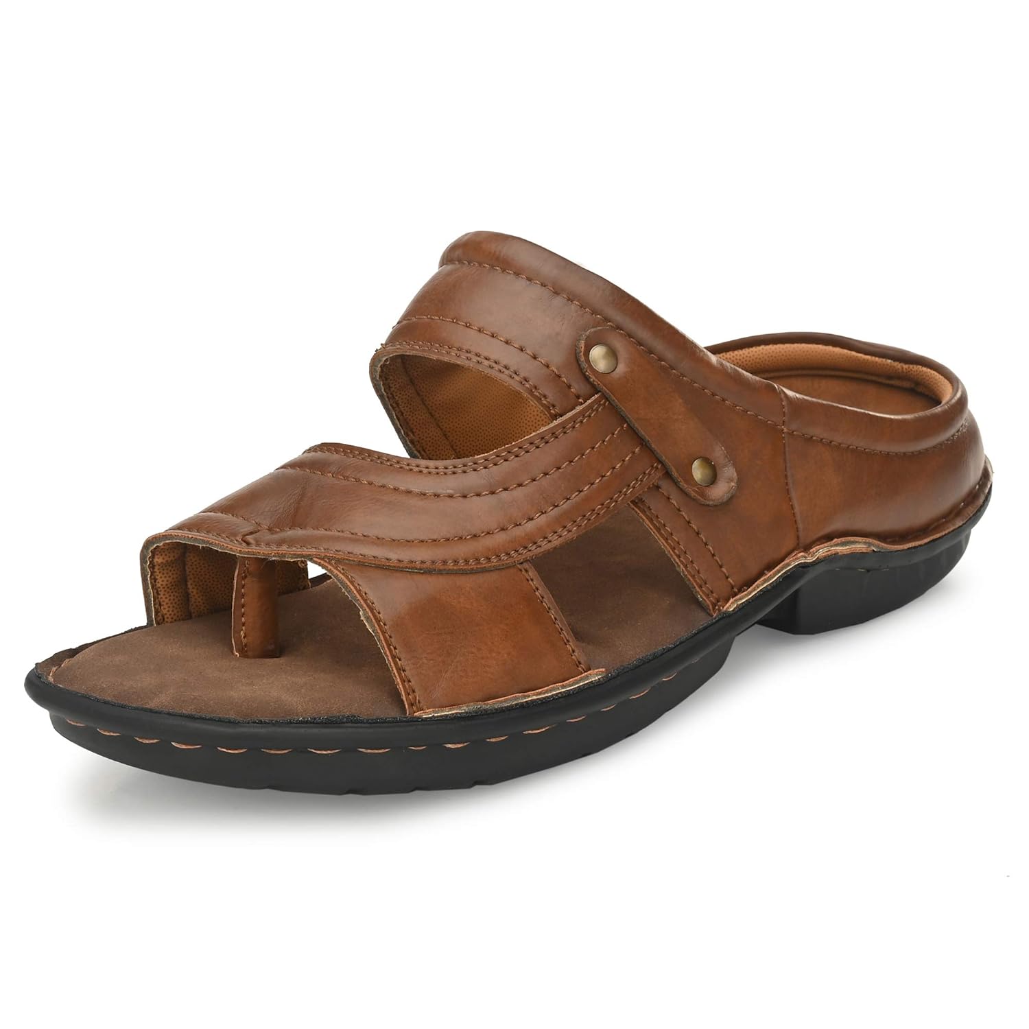 Centrino Men’s Flip-Flops,Classical Thong Lightweight Quick-Dry, Heavy Density for Arch Support Comfort, Hand Stitched Chappal (5951)