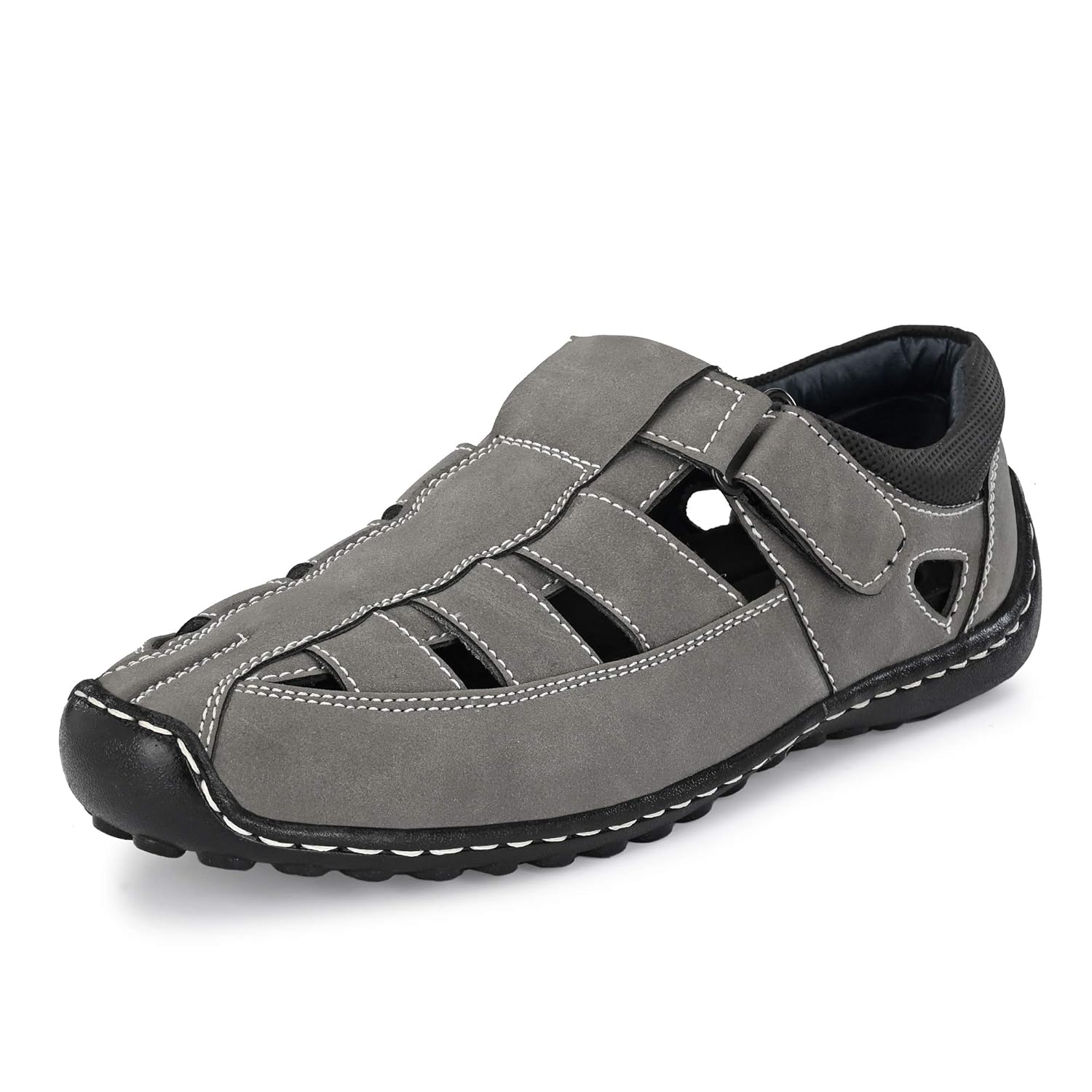 Centrino Men’s Sandals Casual Fisherman Adjustable Sporty Summer Closed Comfortable Toe Sandals with Premium PU Padding (6113)