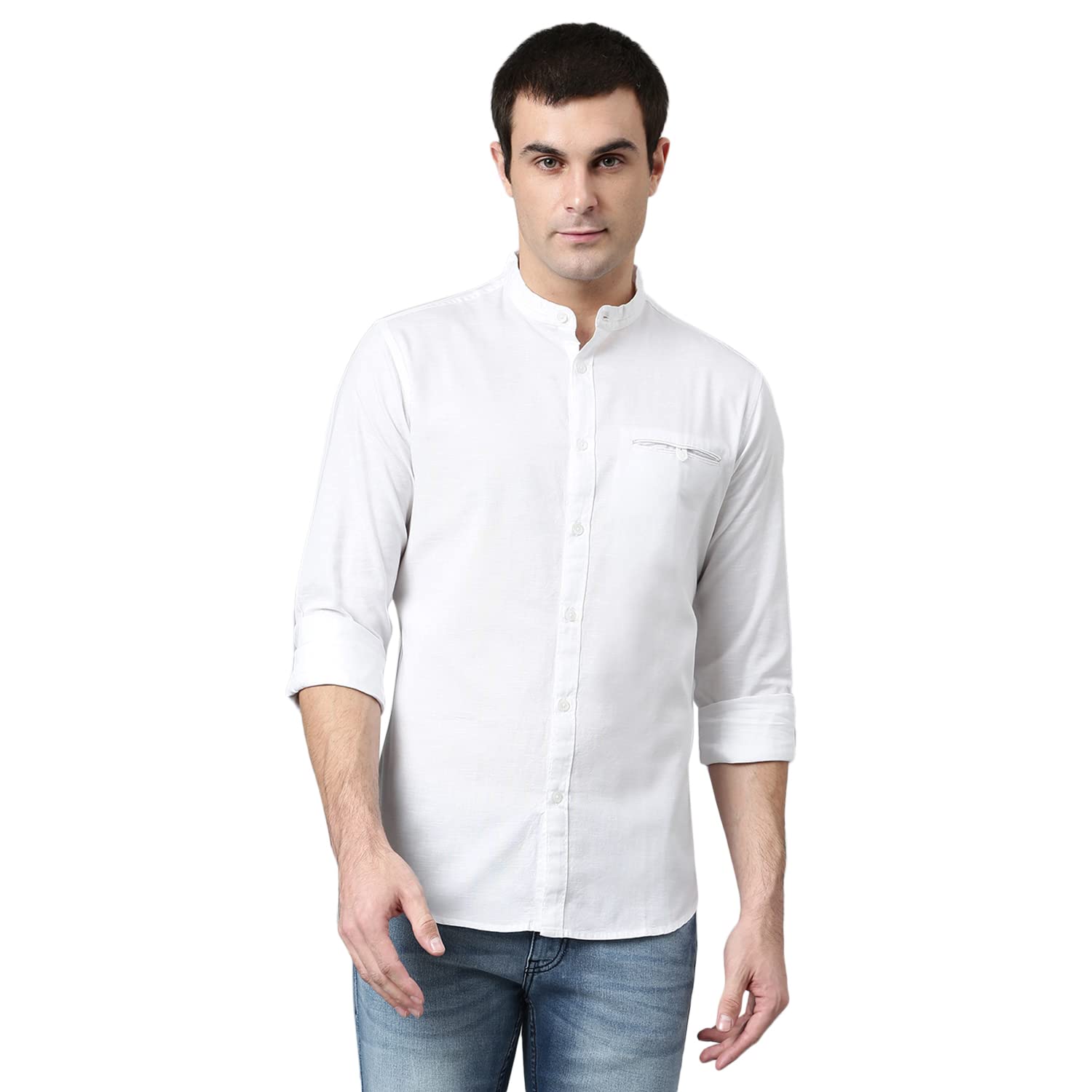 Dennis Lingo Men’s Cotton Slim Fit Casual Shirt