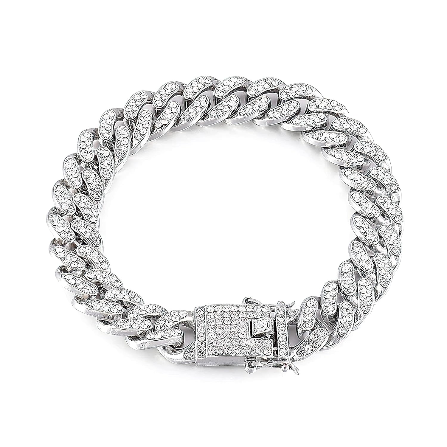 Fashion Frill Stylish Bracelet For Men Women Gold Plated American Diamond Studded Charming Golden Bracelets For Women Girls Men Boys Jewellery Accessories Love Gifts