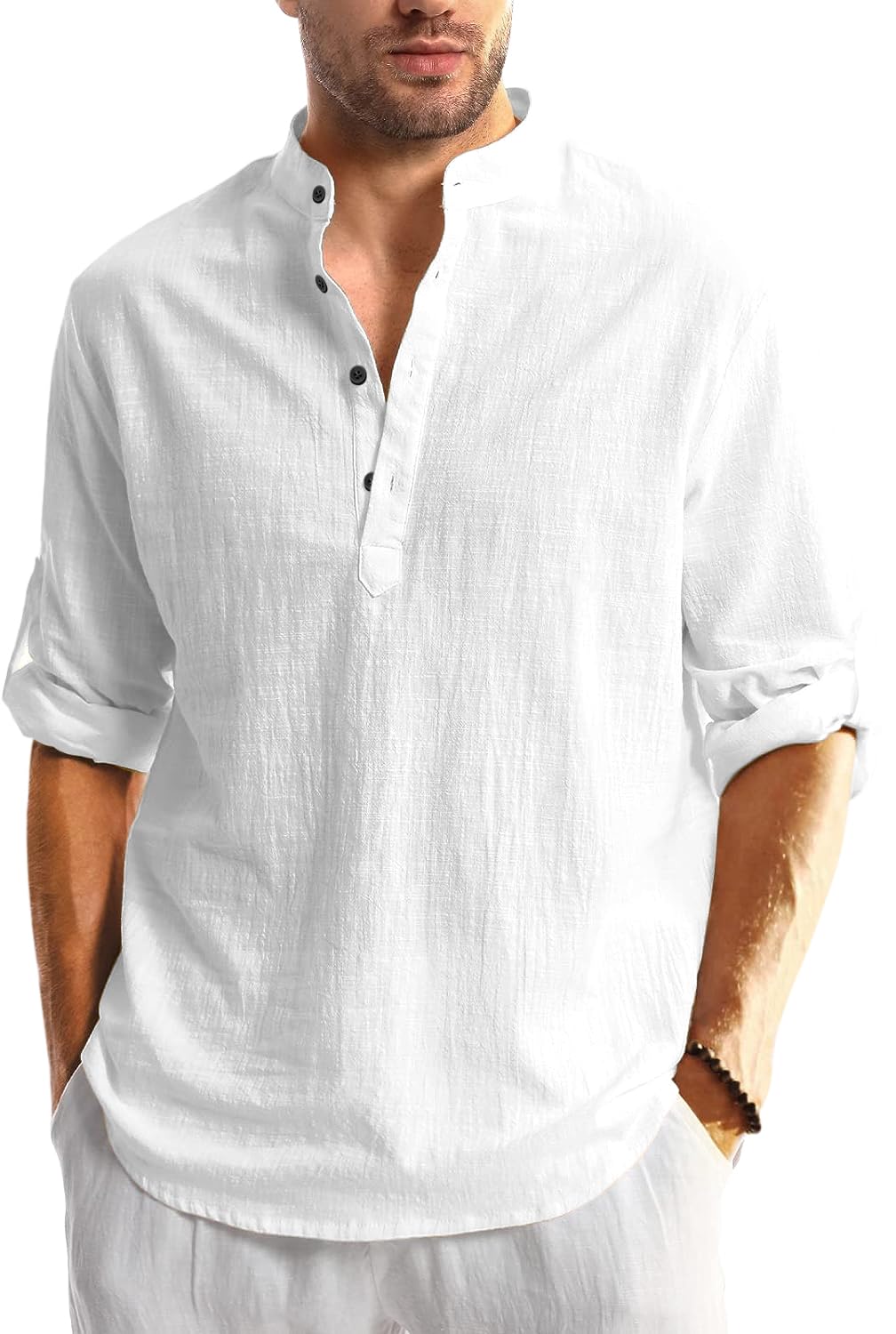 HEMILIQUE Men’s Regular Fit Cotton Blend Casual Kurta| Mens Short Kurta