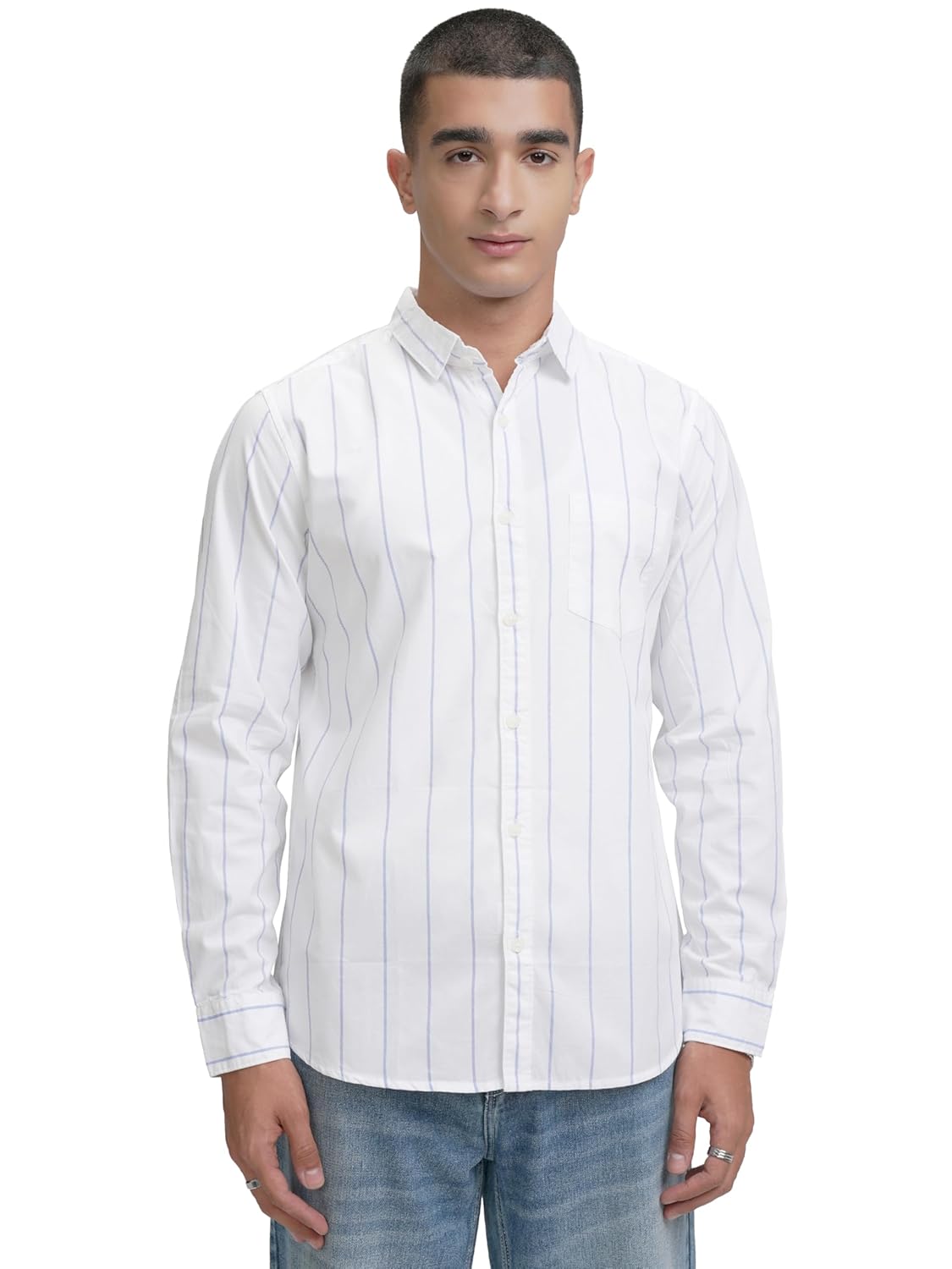 Highlander Men’s Striped Slim Fit Shirt Highlander Men’s Striped Slim Fit Shirt