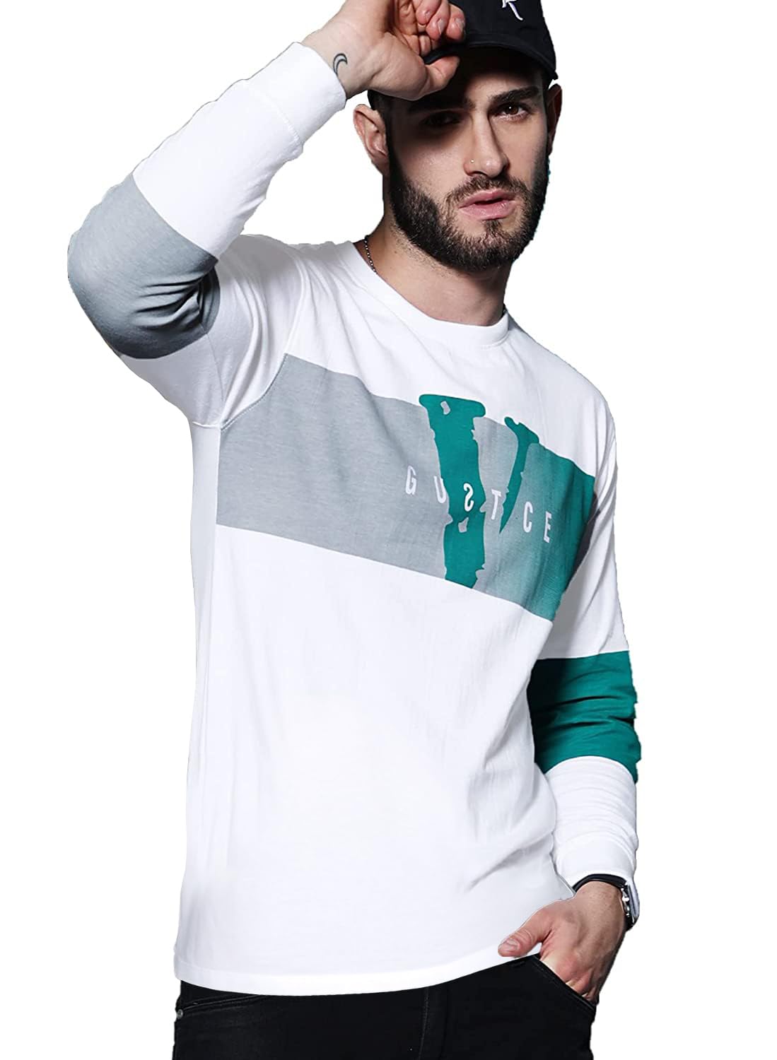 JUARI BE A GENTLEMAN Men’s Regular Fit Printed Full Sleeve T-Shirt