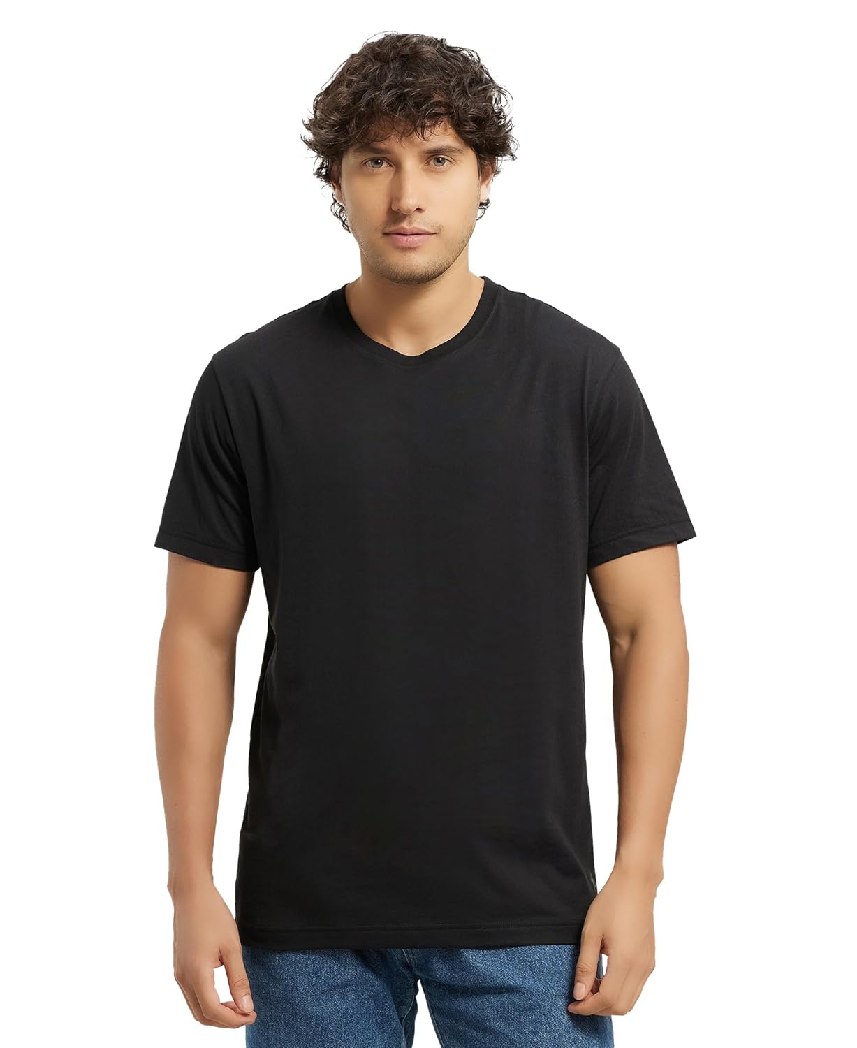 Jockey 2714 Men’s Super Combed Cotton Rich Solid Round Neck Half Sleeve T-Shirt