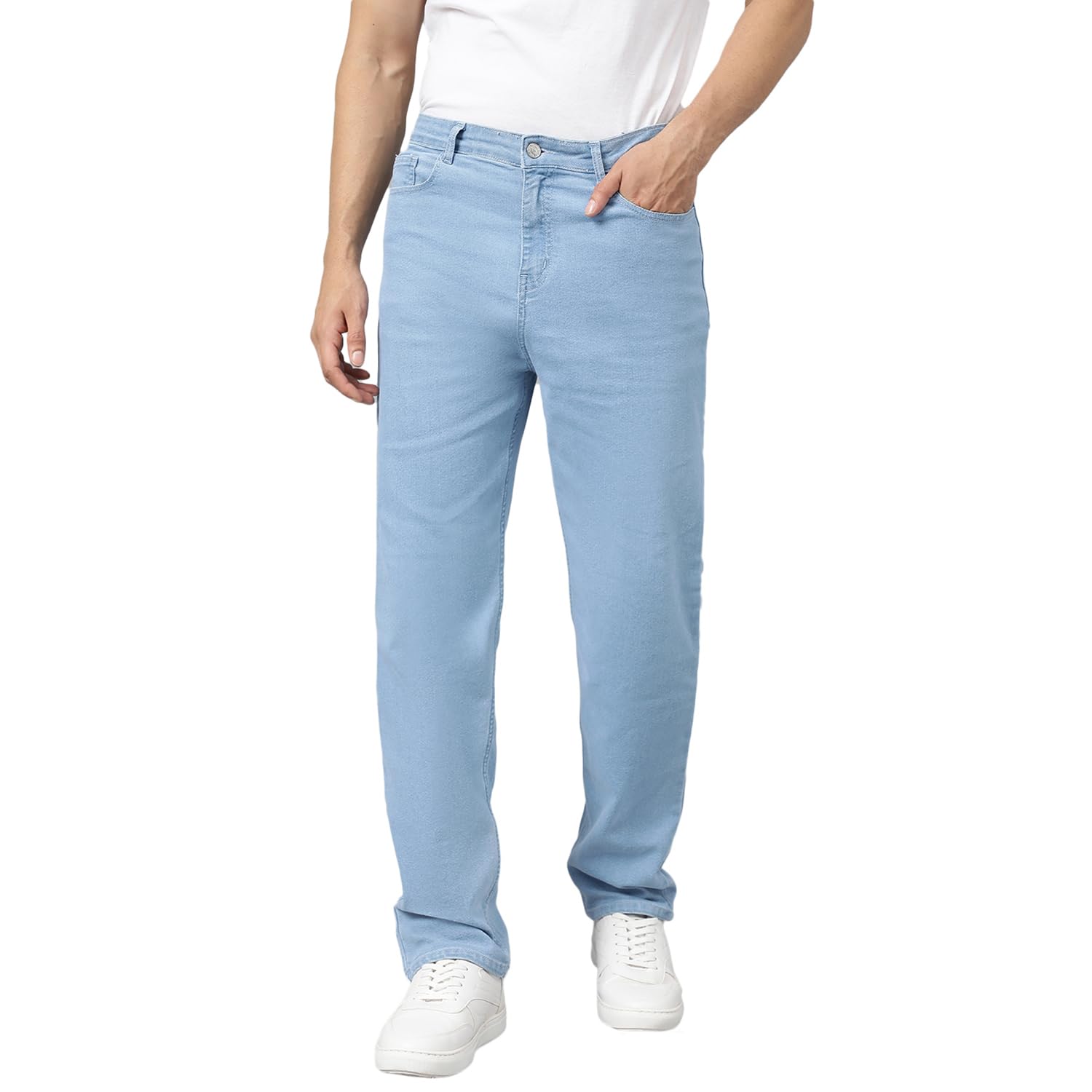 KOTTY Men’s Everyday Straight-Fit Jeans|Timeless Denim|Comfortable & Durable