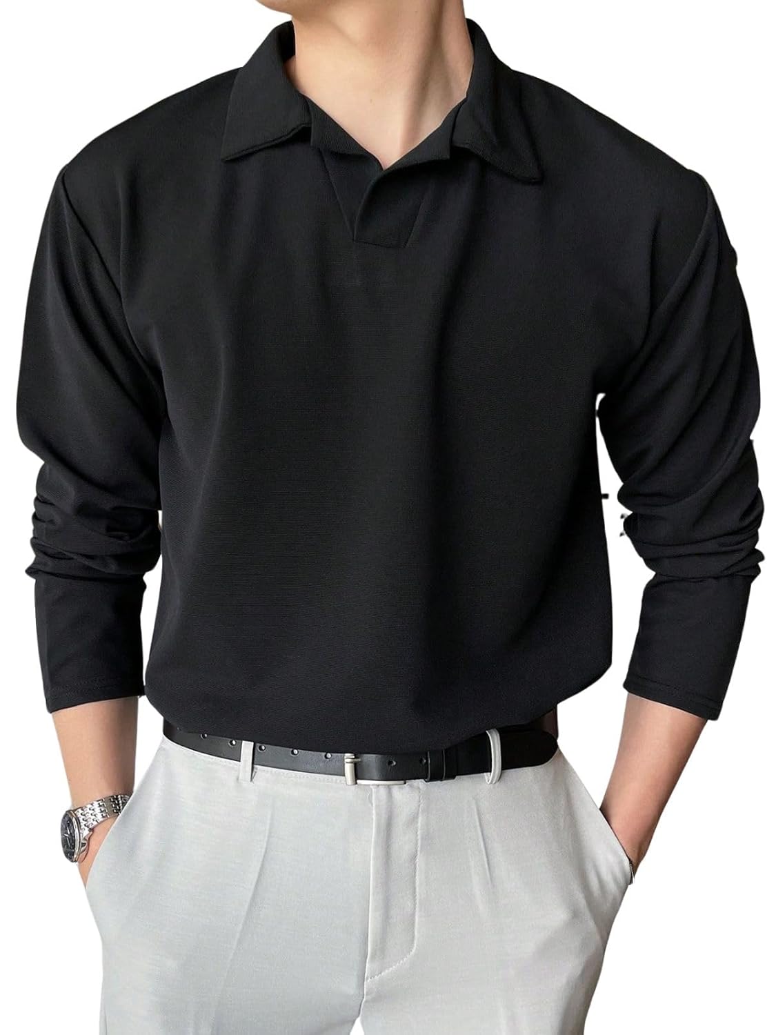 Leriya Fashion T-Shirt for Men || Regular Fit Black Men T-Shirt || || Men Polo T-Shirt || Men Pain T-Shirt