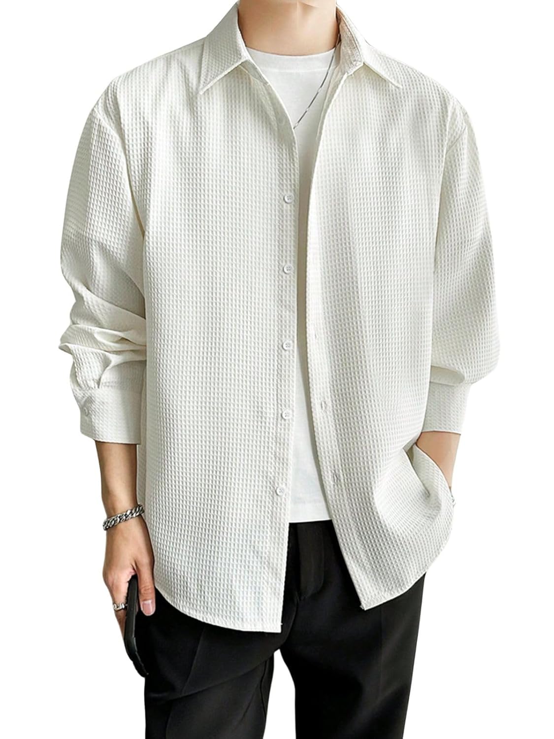Leriya Fashion Textured Shirts for Men||Regular Fit Casual|Fancy Shirt||Full Sleeve Shirt||Plain Shirts