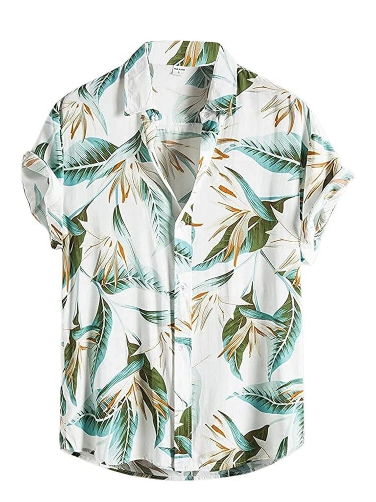 LookMark Men’s Cotton Blend Stitched Half Sleeve (Printed Regular Fit Shirt Elias)