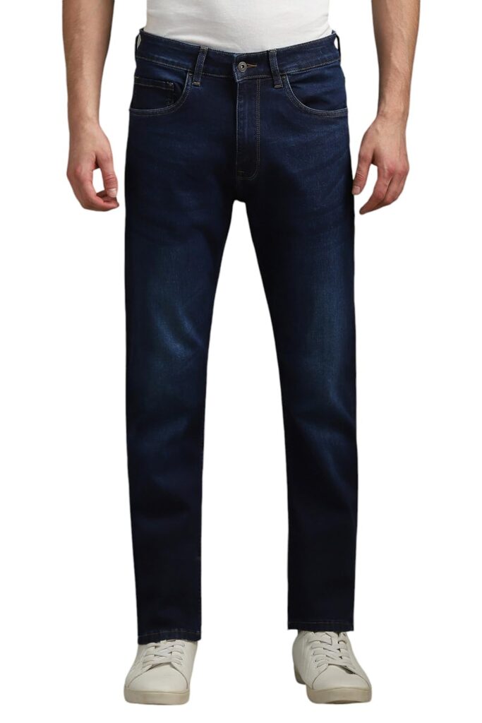 Louis Philippe Men Navy Light Regular Fit Jeans Louis Philippe Men Navy Light Regular Fit Jeans