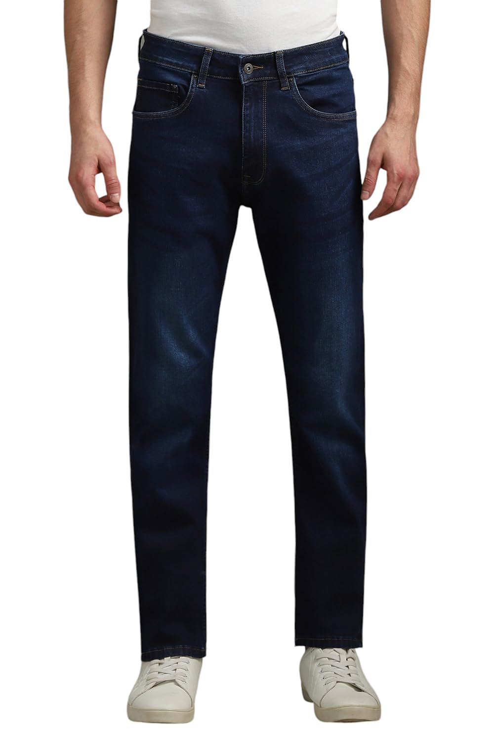 Louis Philippe Men Navy Light Regular Fit Jeans Louis Philippe Men Navy Light Regular Fit Jeans