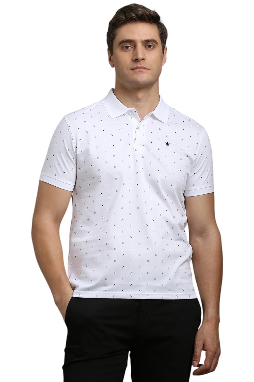 Louis Philippe Men’s Cotton Regular Fit Polo T-Shirt