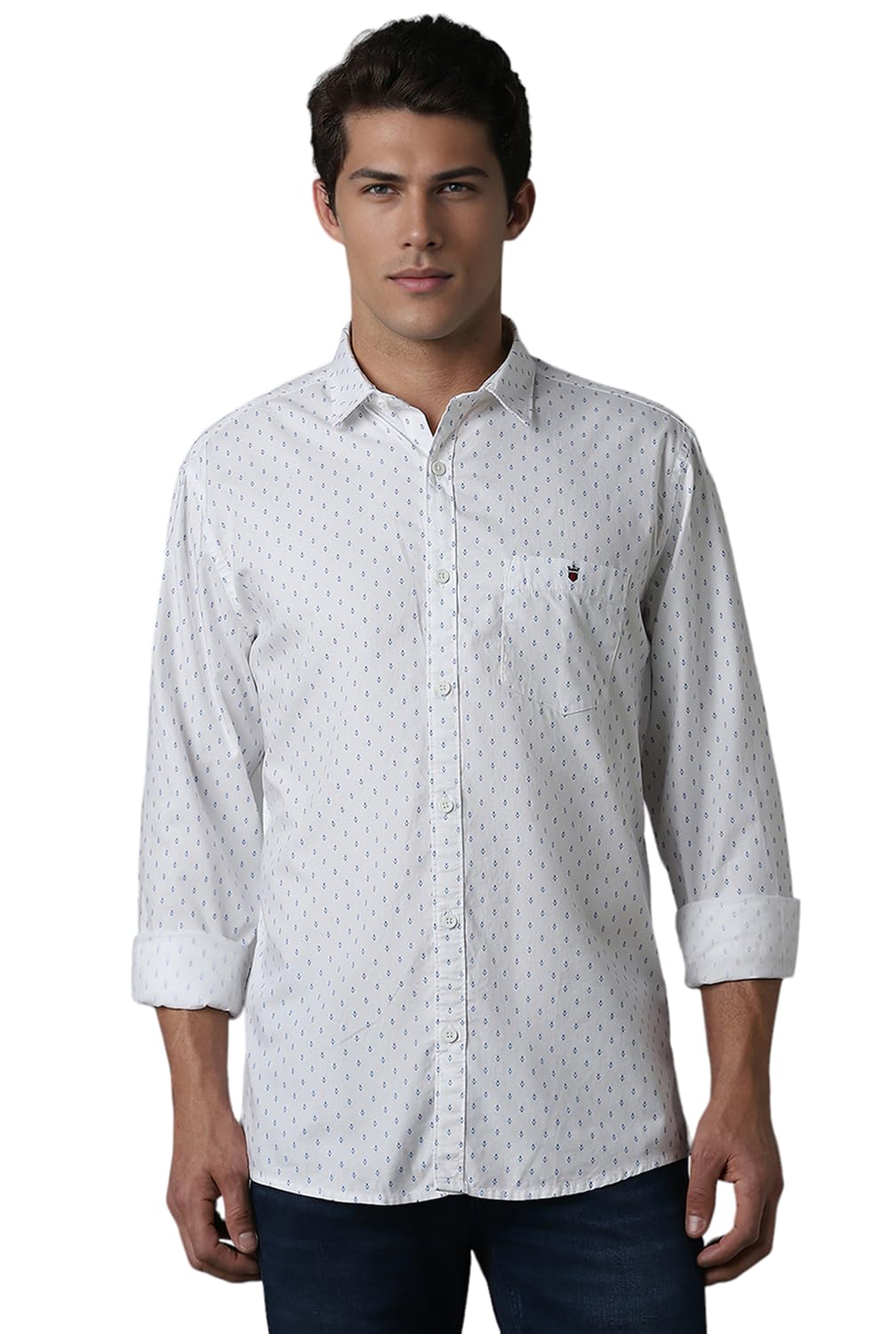 Louis Philippe Men’s Slim Fit Printed Casual Shirt Louis Philippe Men’s Slim Fit Printed Casual Shirt